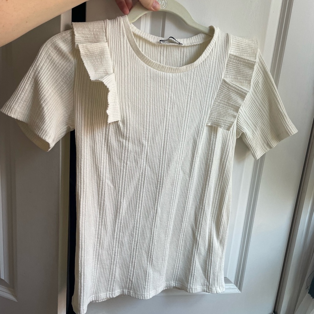 Zara White Blouse